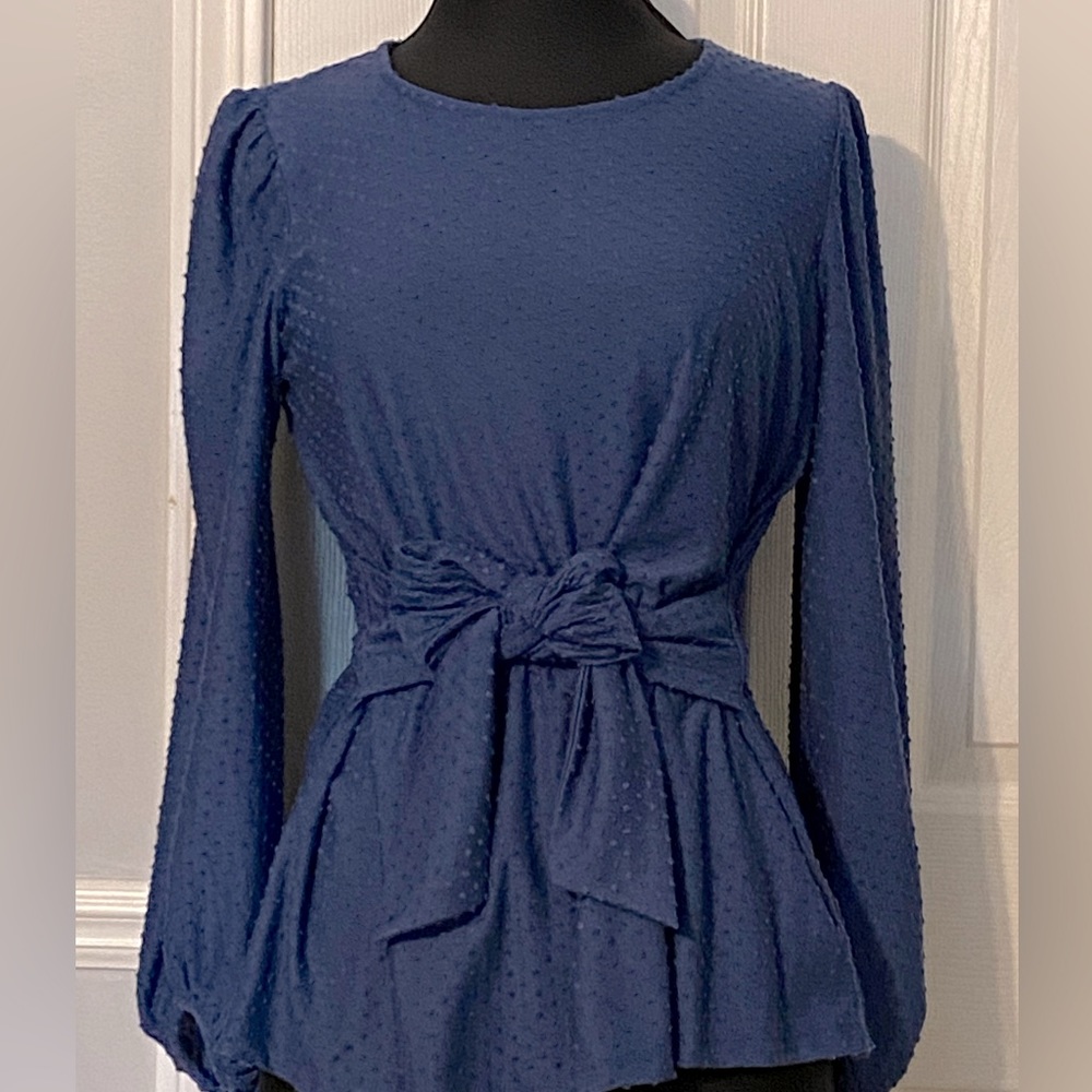 Dusty blue blouse